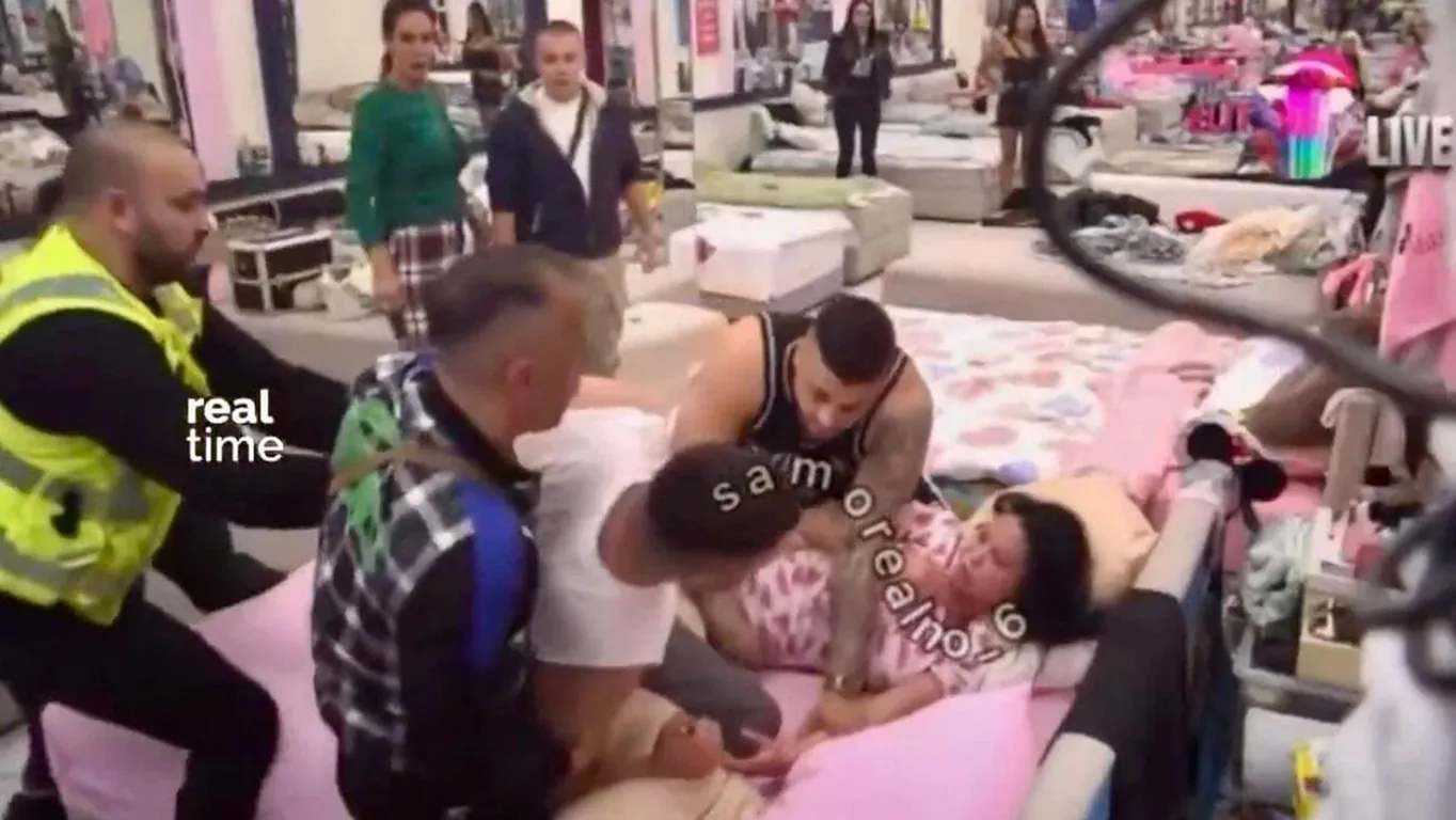 Grande Fratello Serbia choc, un concorrente cerca di strangolare una donna e interviene la sicurezza: video