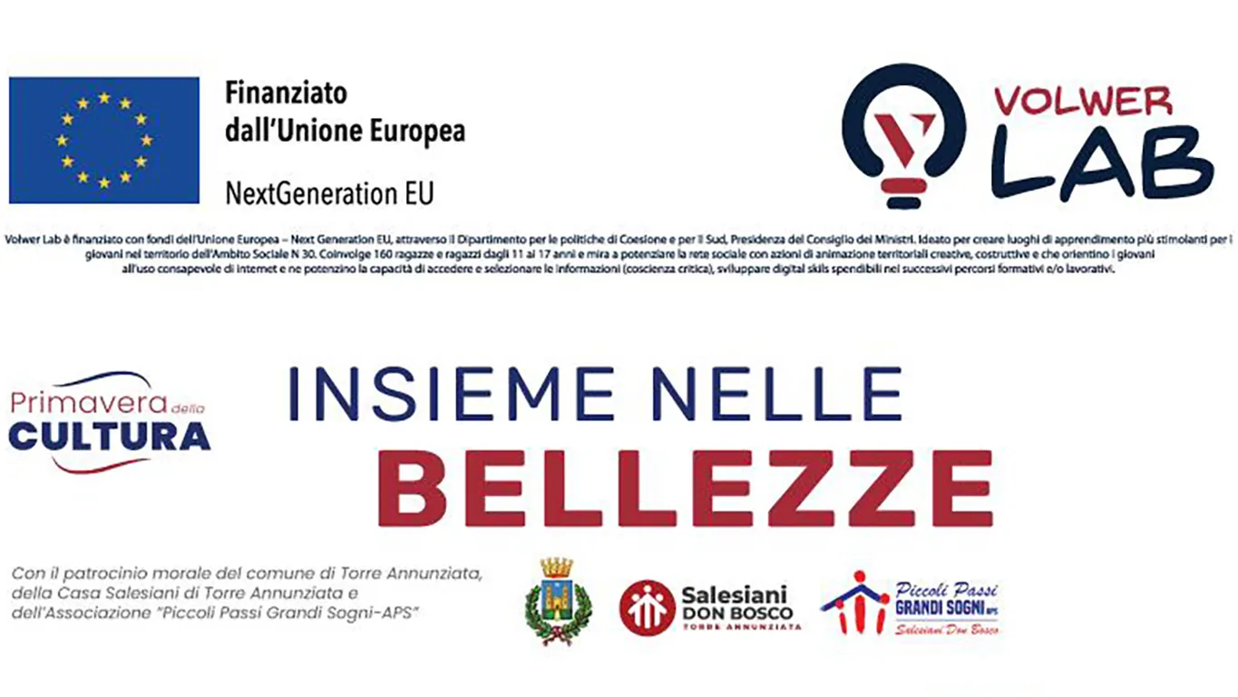 Torre Annunziata, torna “Insieme nelle Bellezze”: cultura, giovani e grandi ospiti per la quarta edizione