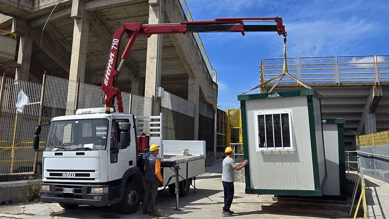 Torre Annunziata, partiti i lavori allo stadio “Giraud”: via al lotto 2 per la Serie C