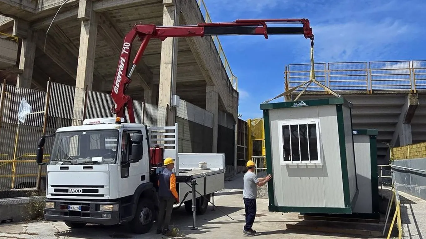 Torre Annunziata, partiti i lavori allo stadio “Giraud”: via al lotto 2 per la Serie C