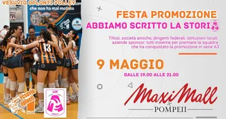 Vesuvio Oplonti Volley, festa promozione verso la Serie A3