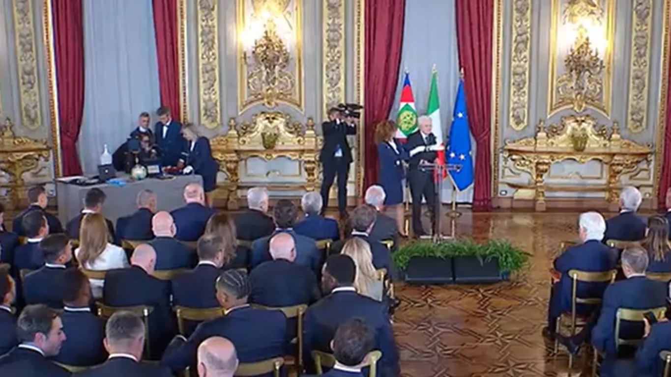 Coppa Italia, l'arbitro Marco Guida al Quirinale: “Senza rispetto non esistono né partite né regole”