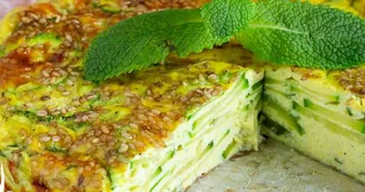 Frittata al forno di ricotta, zucchine e menta