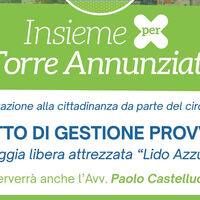 Torre Annunziata, proposta per il Lido Azzurro del Circolo PER: spiaggia libera con servizi e gestione regolamentata