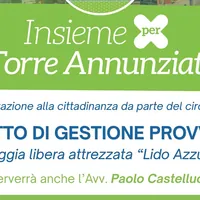 Torre Annunziata, proposta per il Lido Azzurro del Circolo PER: spiaggia libera con servizi e gestione regolamentata