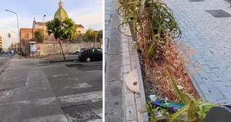 Torre del Greco, degrado e pericoli davanti alla chiesa di Sant'Antonio: l'appello dei residenti