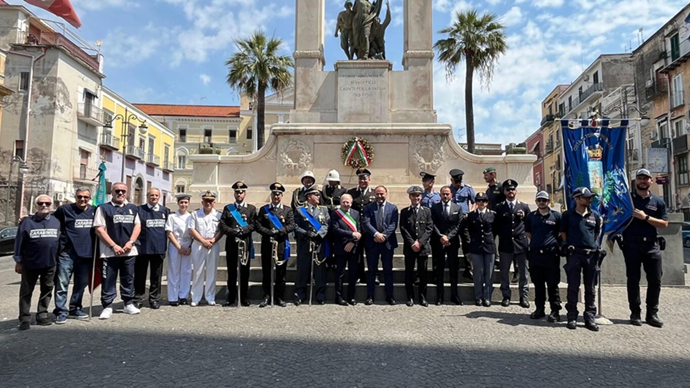 Torre Annunziata celebra l'80° anniversario della Repubblica Italiana