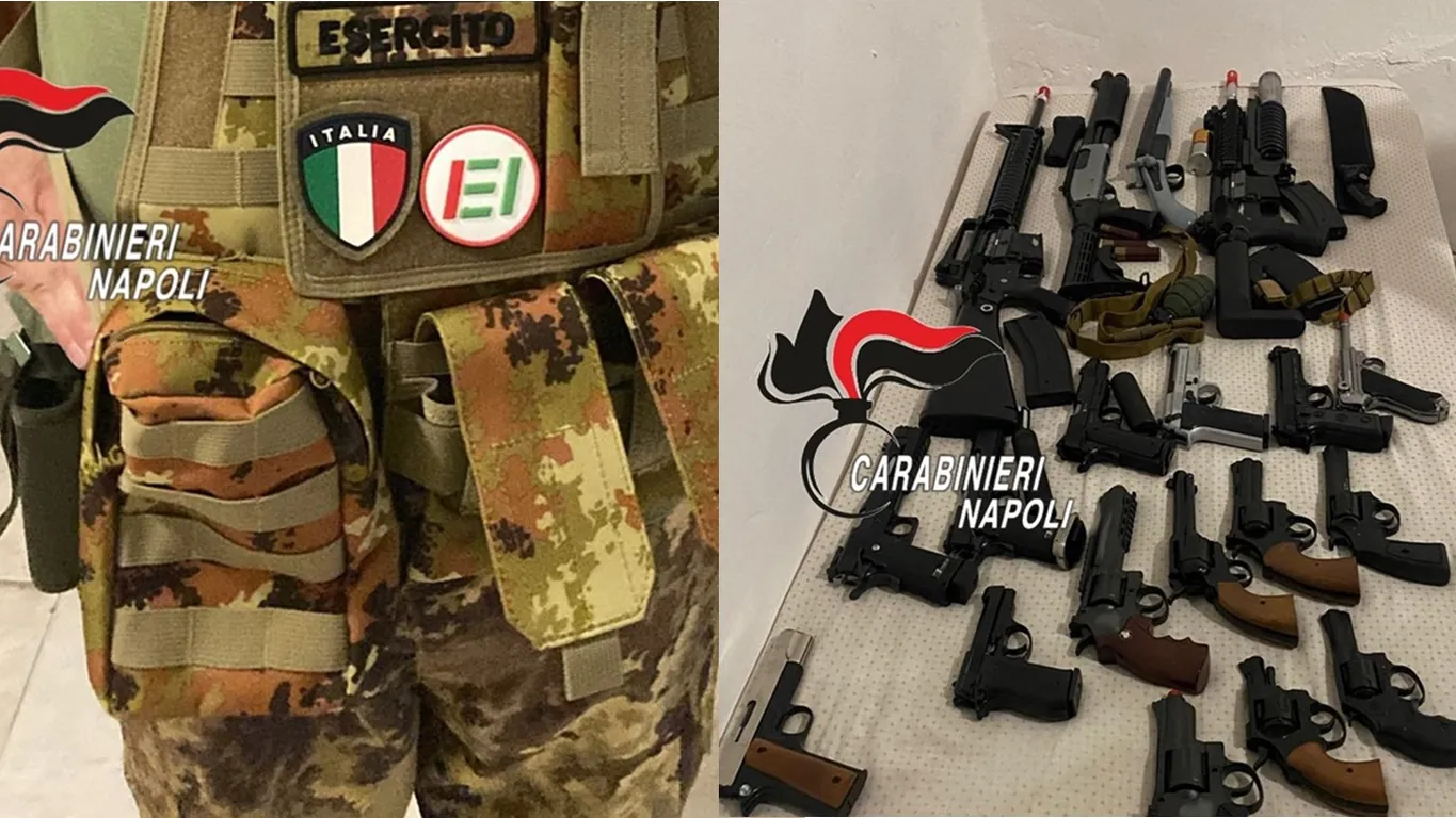 Napoli, gira in mimetica armato tra i passanti: denunciato un 47enne