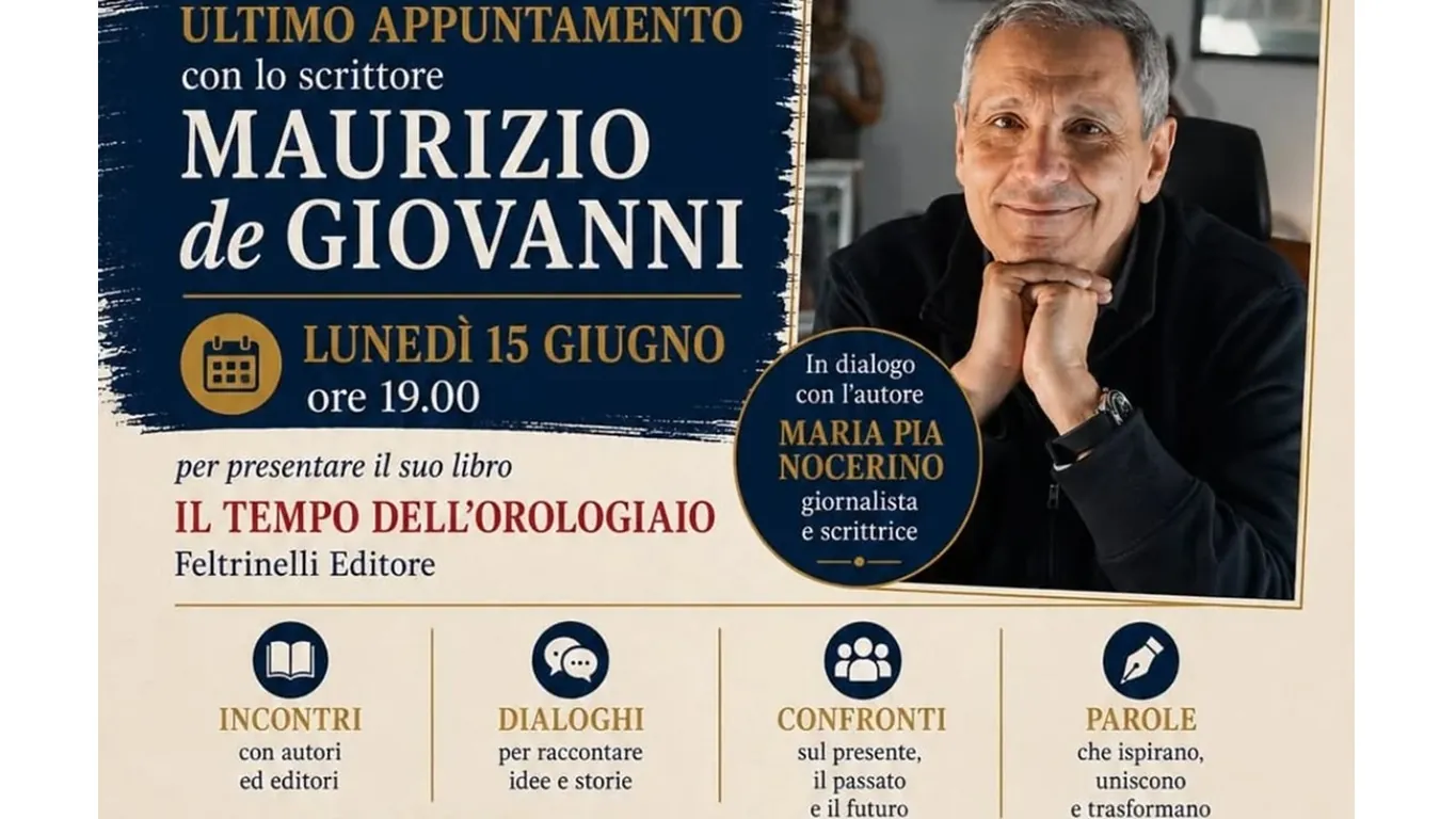 Torre Annunziata, Maurizio de Giovanni chiude 'La settimana dello Scrittore'
