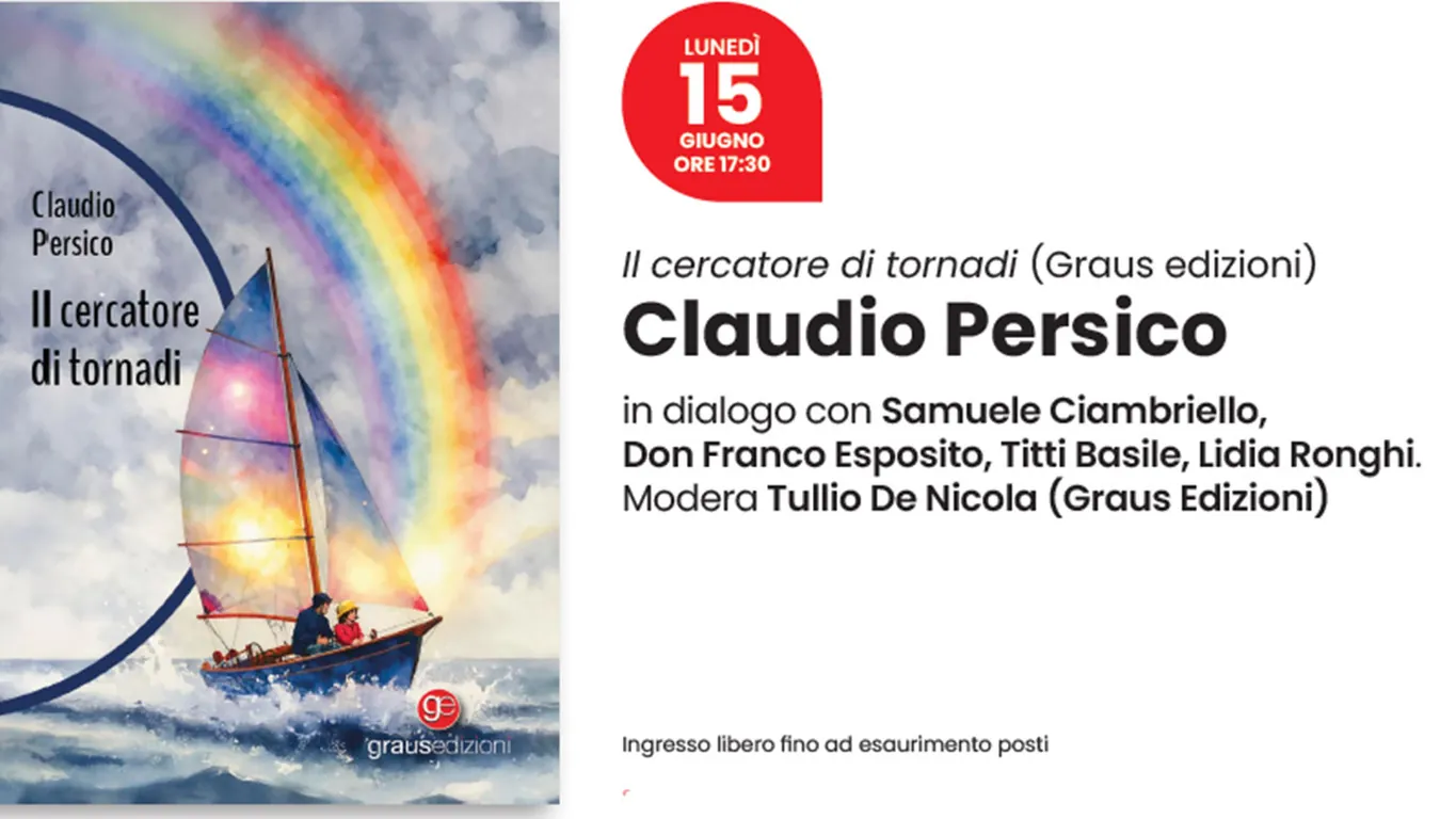 “Il cercatore di tornadi”, il libro di Cladidio Persico alla Feltrinelli di Napoli