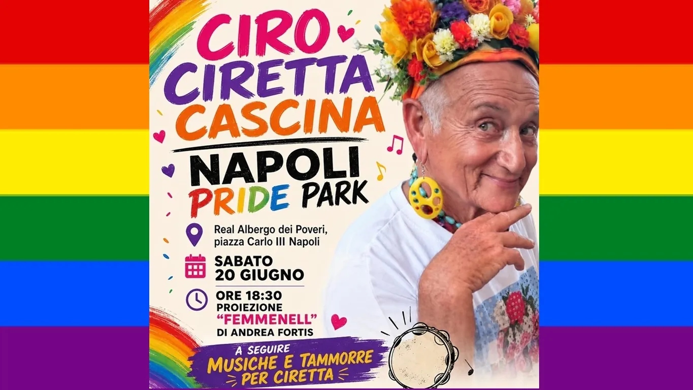 Napoli Pride Park rende omaggio a Ciro “Ciretta” Cascina