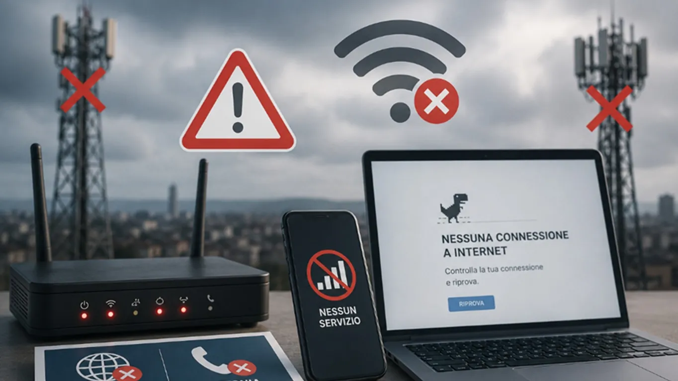 Torre Annunziata senza internet e telefono da oltre 24 ore: cittadini e imprese chiedono risposte
