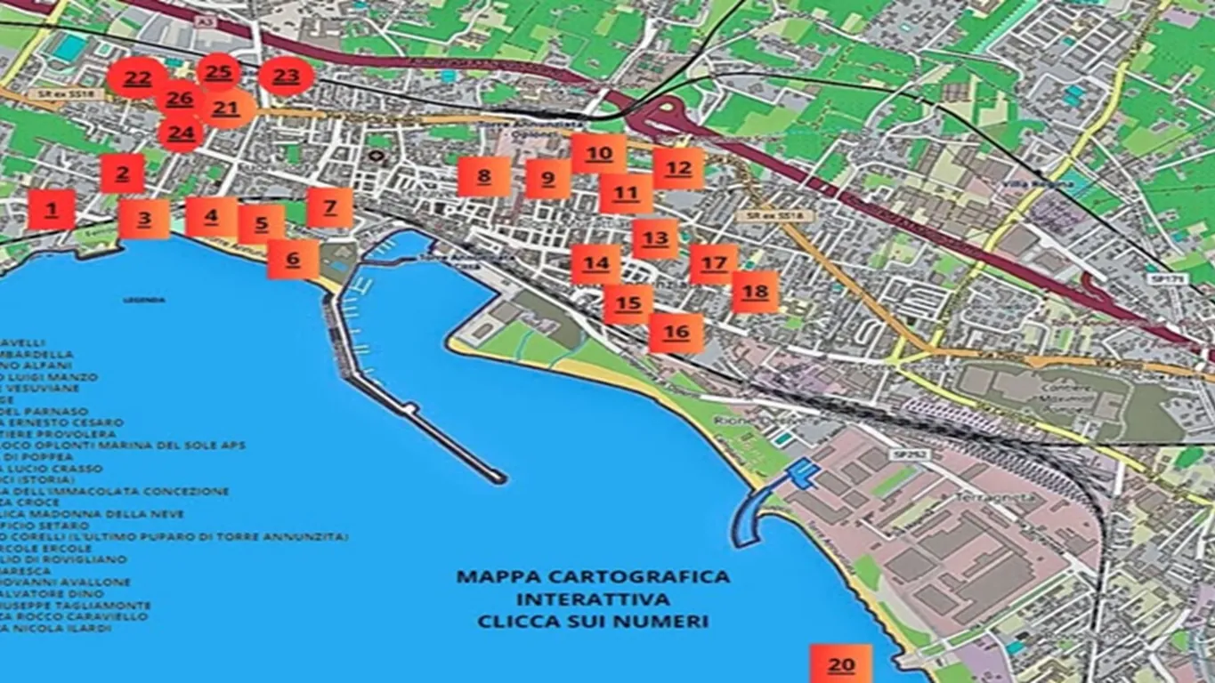 Torre Annunziata racconta la sua storia in una mappa: censiti 26 luoghi simbolo della città