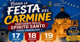 Torre Annunziata, torna la Festa del Carmine: tre giorni tra musica, street food e tradizione
