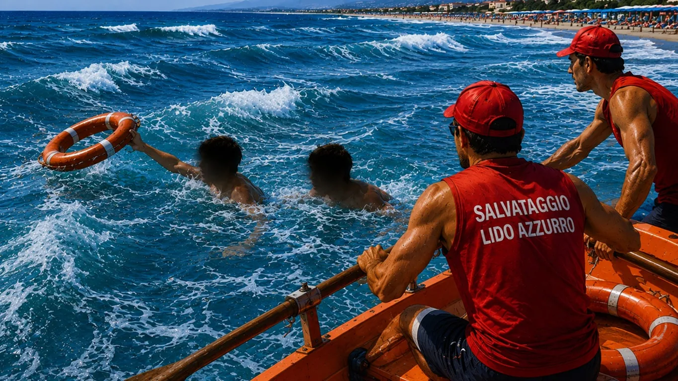 Torre Annunziata, vento forte e mare pericoloso: inseguono un salvagente, due ragazzi rischiano di annegare
