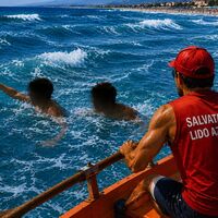 Torre Annunziata, vento forte e mare pericoloso: inseguono un salvagente, due ragazzi rischiano di annegare