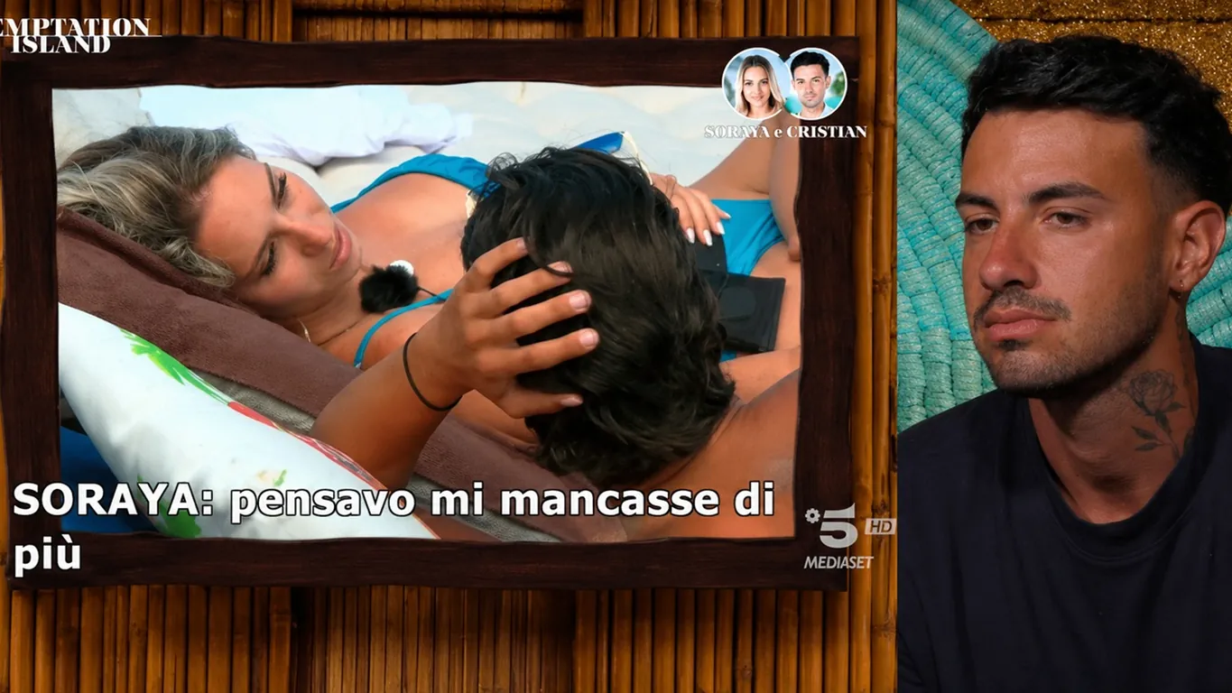 Temptation Island, l'intesa tra Soraya e Dimitri mette in crisi Cristian: "Ma non si fa schifo?"
