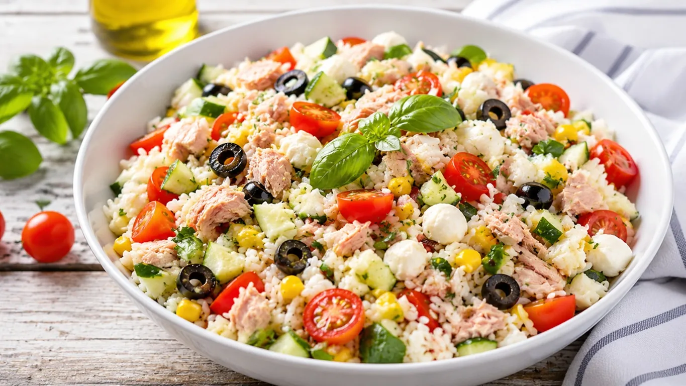 Insalata di riso mediterranea, il piatto fresco dell'estate