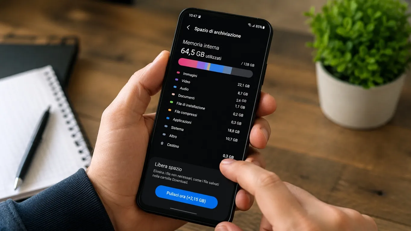 Smartphone lento e memoria piena? Cinque semplici accorgimenti per farlo tornare veloce