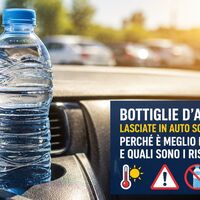 Bottiglie d'acqua lasciate in auto sotto il sole: perché è meglio evitarlo e quali sono i rischi