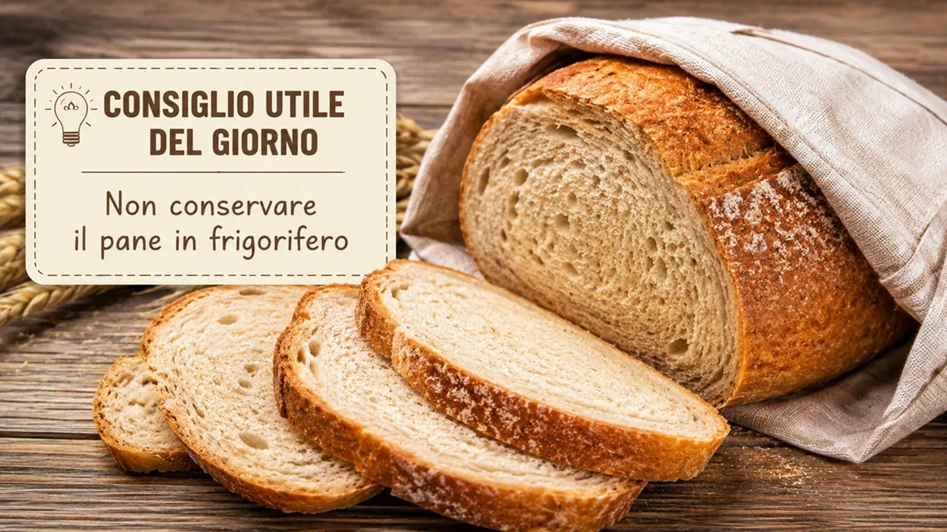 Non conservare il pane in frigorifero