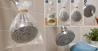 Come eliminare il calcare dal soffione della doccia senza prodotti chimici