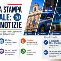 Rassegna stampa, le ultime notizie di giovedì 23 luglio