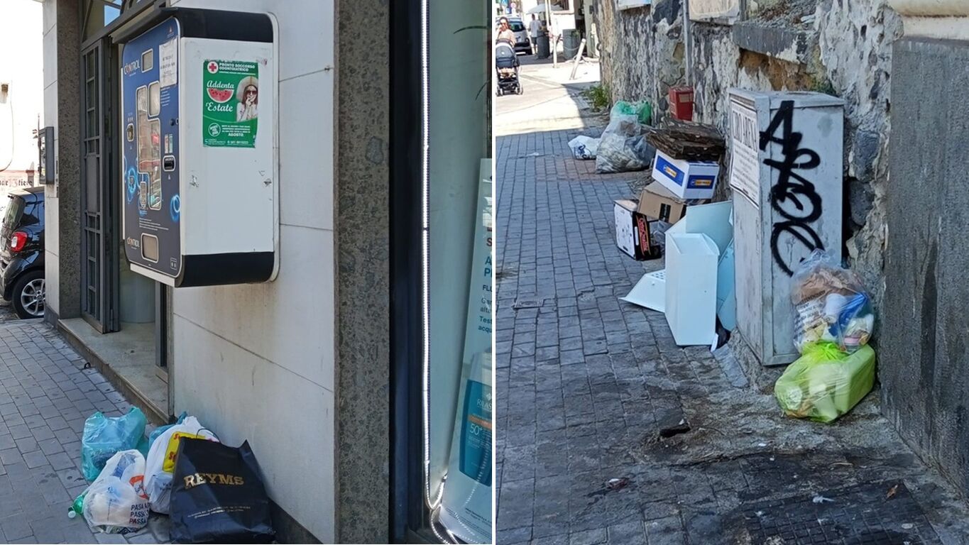 Torre del Greco, rifiuti abbandonati a Sant'Antonio: i residenti ripuliscono la strada