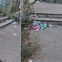 Torre Annunziata, degrado e incuria sulla scalinata che collega via Epitaffio con via Tagliamonte