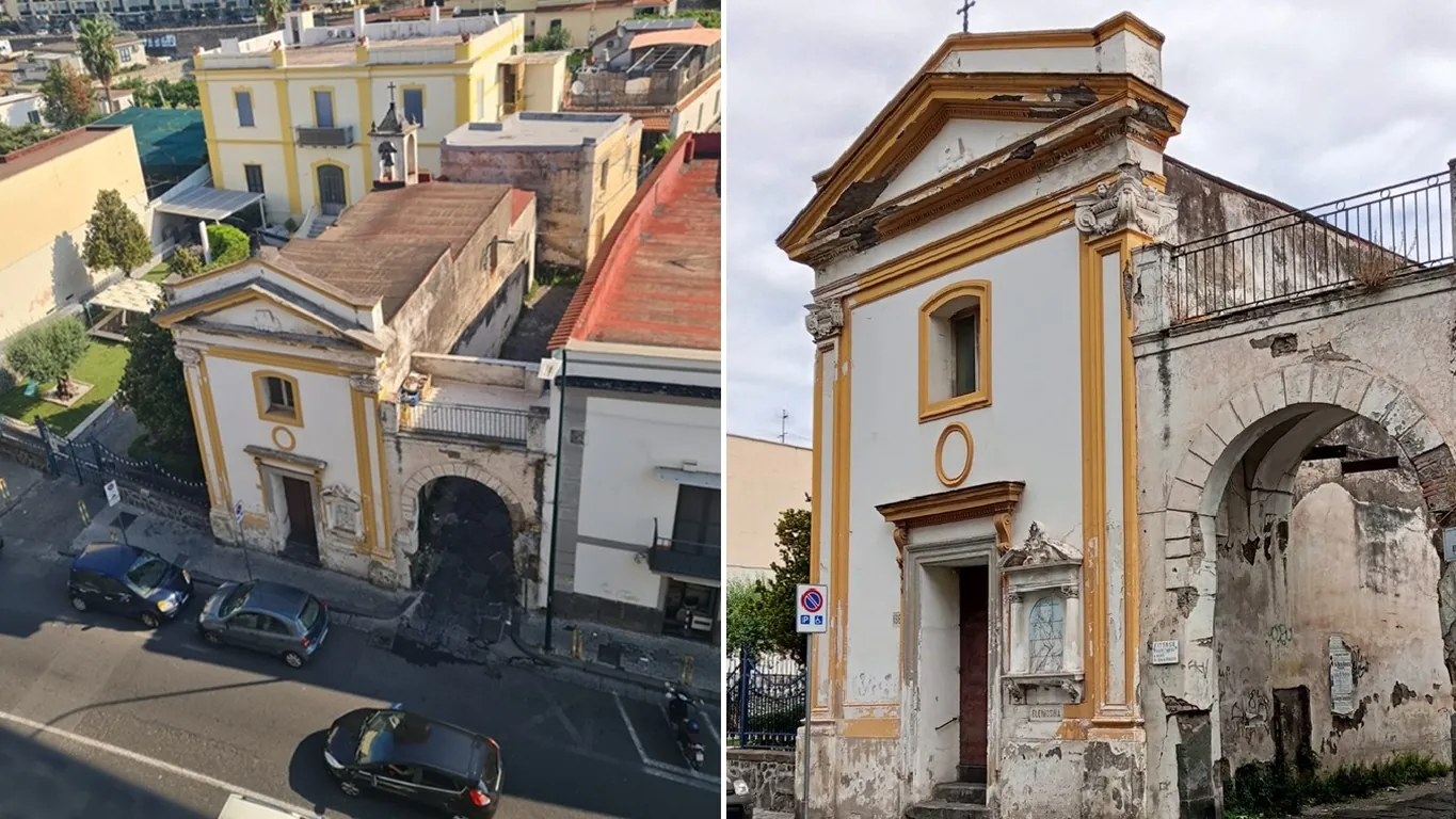 Torre del Greco, la chiesa di Sant'Antonio Abate cade a pezzi: gioiello del Settecento tra degrado e rischio crolli
