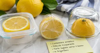 Limoni tagliati: il modo migliore per conservarli senza farli seccare