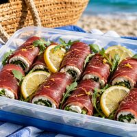 Ricetta del giorno: involtini di bresaola con ricotta, rucola e limone