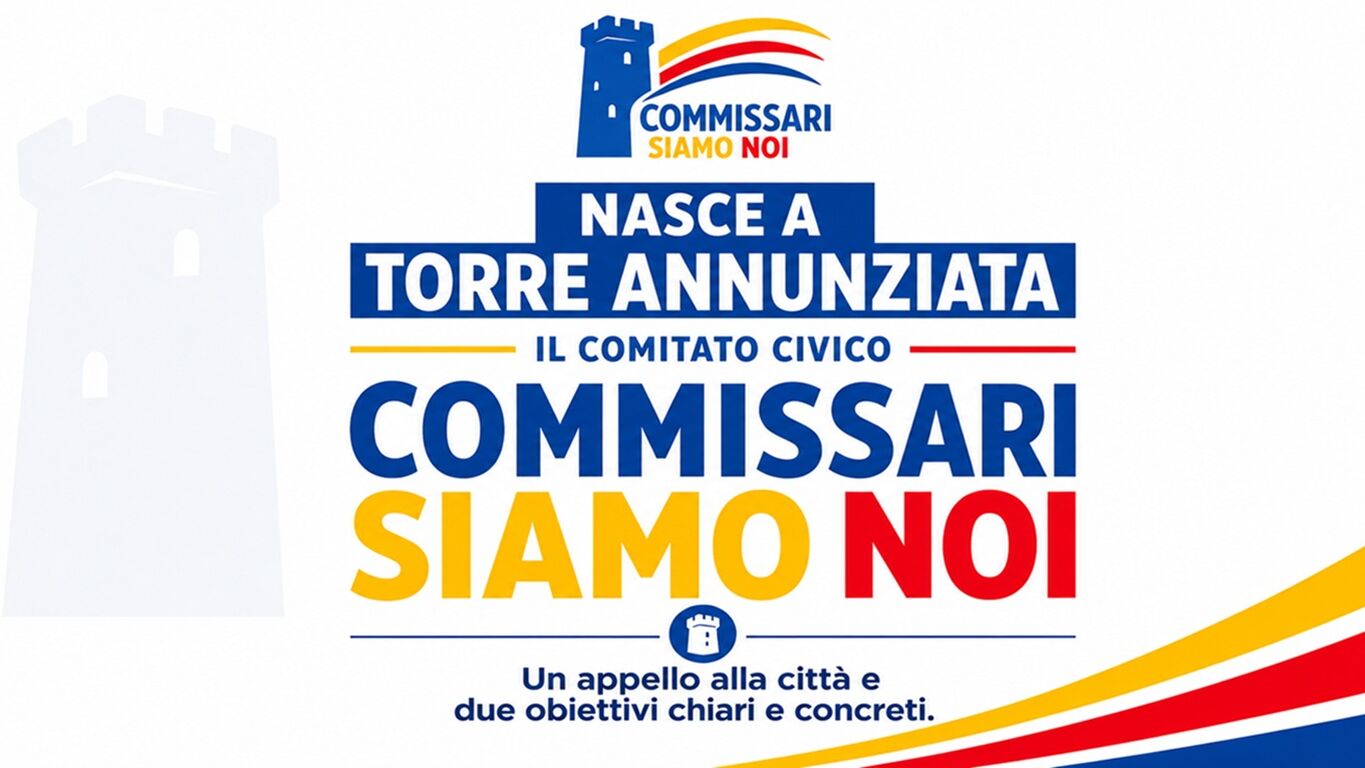 Torre Annunziata, “Commissari Siamo Noi” chiama a raccolta i cittadini: prima assemblea pubblica