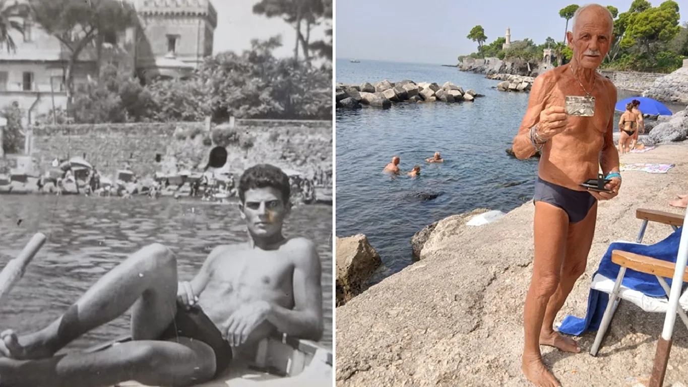 Torre Annunziata, Felice e il suo Oncino: a 82 anni nuota, pesca e torna sempre al suo “luogo del cuore”