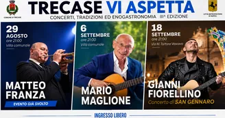 Trecase, musica e tradizioni con “Trecase vi aspetta”: dopo Matteo Franza altri due concerti a settembre