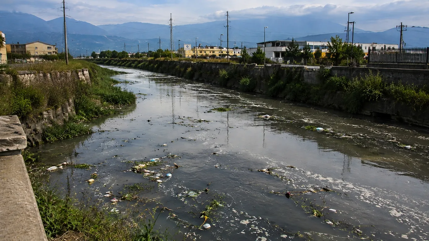 Fiume Sarno, Mazzella interroga quattro ministri: «Serve una governance stabile contro l'inquinamento»