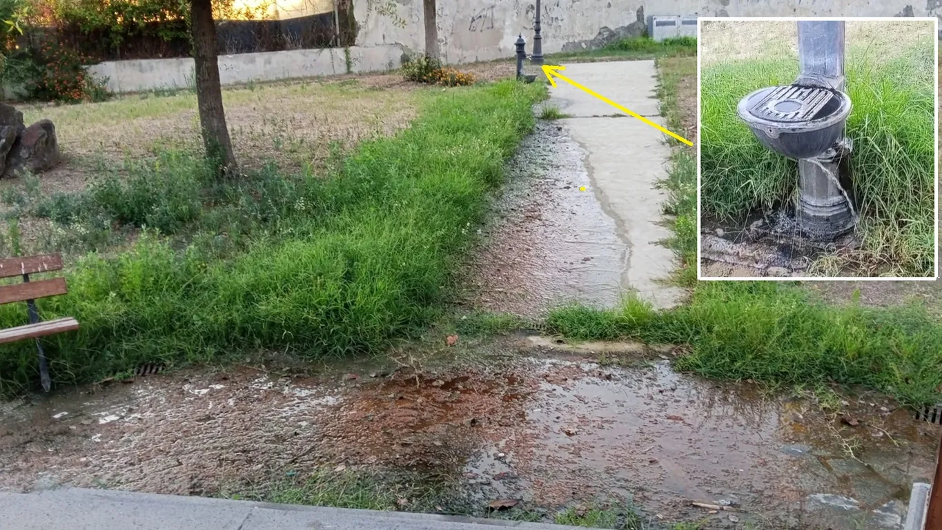 Torre del Greco, acqua sprecata nella Villa Comunale: scoppia la protesta
