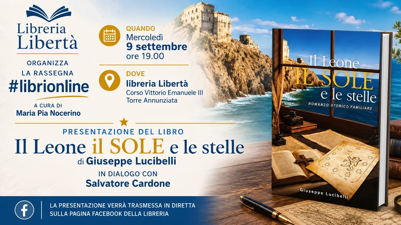 Torre Annunziata, Giuseppe Lucibelli racconta le sue radici nel romanzo “Il leone, il sole e le stelle”
