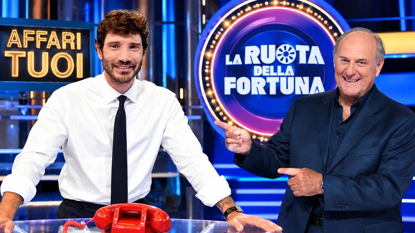 Ascolti tv, Affari Tuoi riparte ma Gerry Scotti batte Stefano De Martino: i dati della prima sfida