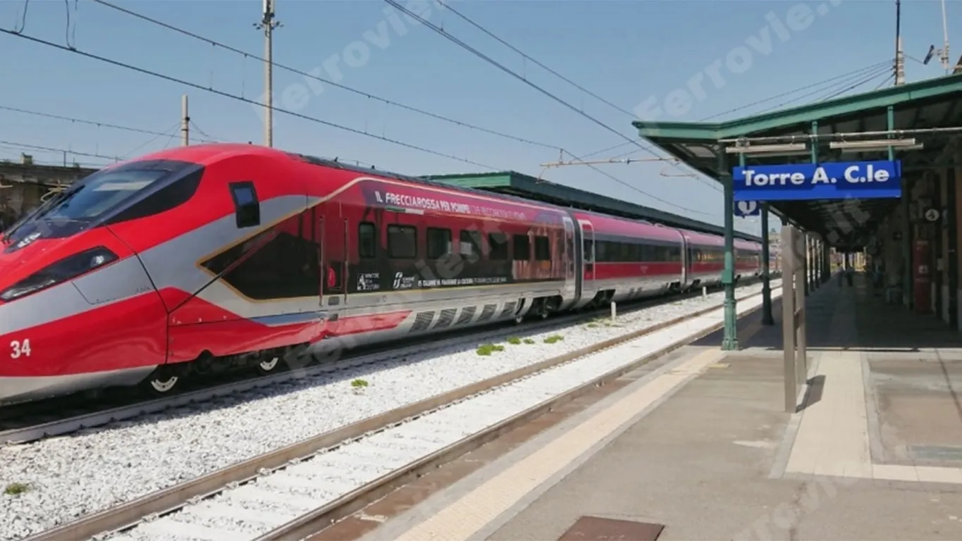 Pompei, lavori per il nuovo hub ferroviario: treni cancellati e bus sostitutivi per tre weekend