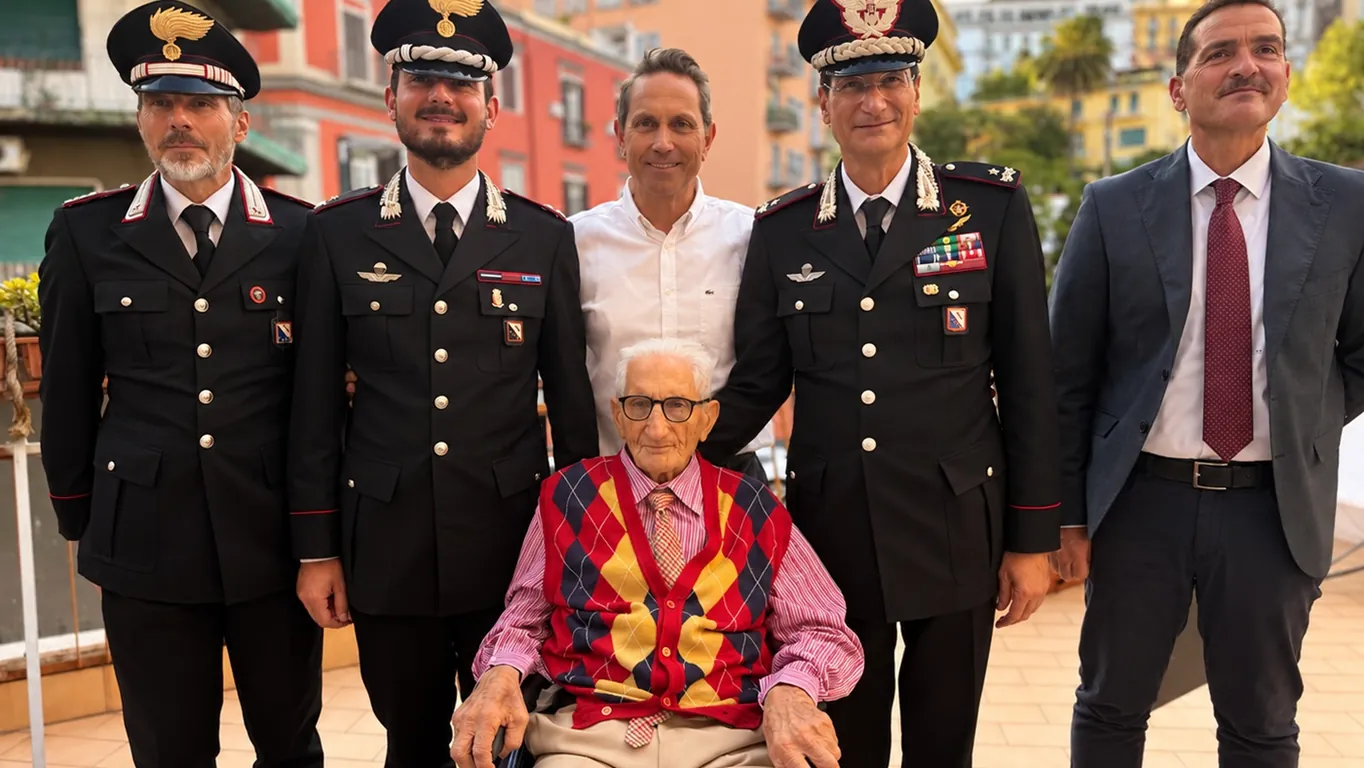 Il Brigadiere Giuseppe Mele festeggia 102 anni: oltre 35 nell'Arma dei Carabinieri