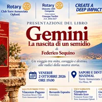 Torre Annunziata, il Rotary presenta “Gemini – La nascita di un semidio” di Federico Sequino