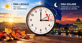 Ora solare 2026, quando cambia e cosa succede: lancette indietro di un'ora il 25 ottobre