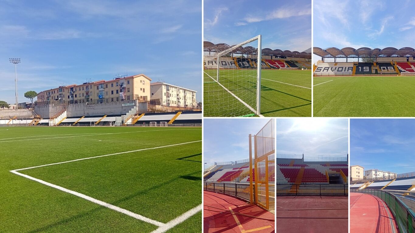 Torre Annunziata, il Savoia torna al Giraud: lo stadio ottiene l'agibilità per la Serie C
