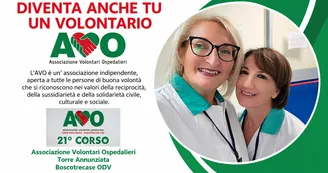 Torre Annunziata, l'Avo cerca nuovi volontari: al via il 21° corso di formazione