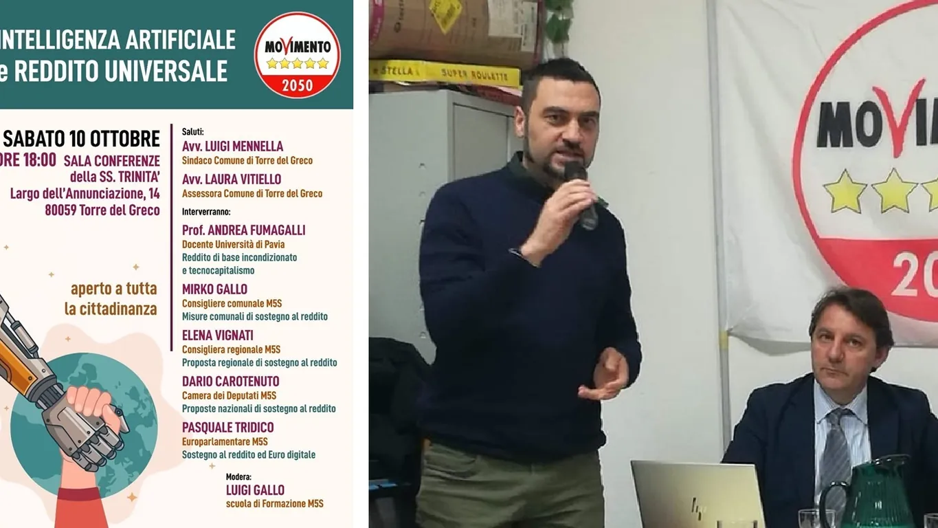 Torre del Greco, intelligenza artificiale e reddito universale: confronto sul futuro del lavoro