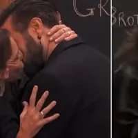 GF Vip: Marina La Rosa bacia Alex Belli, poi si pulisce la bocca e mima un conato di vomito