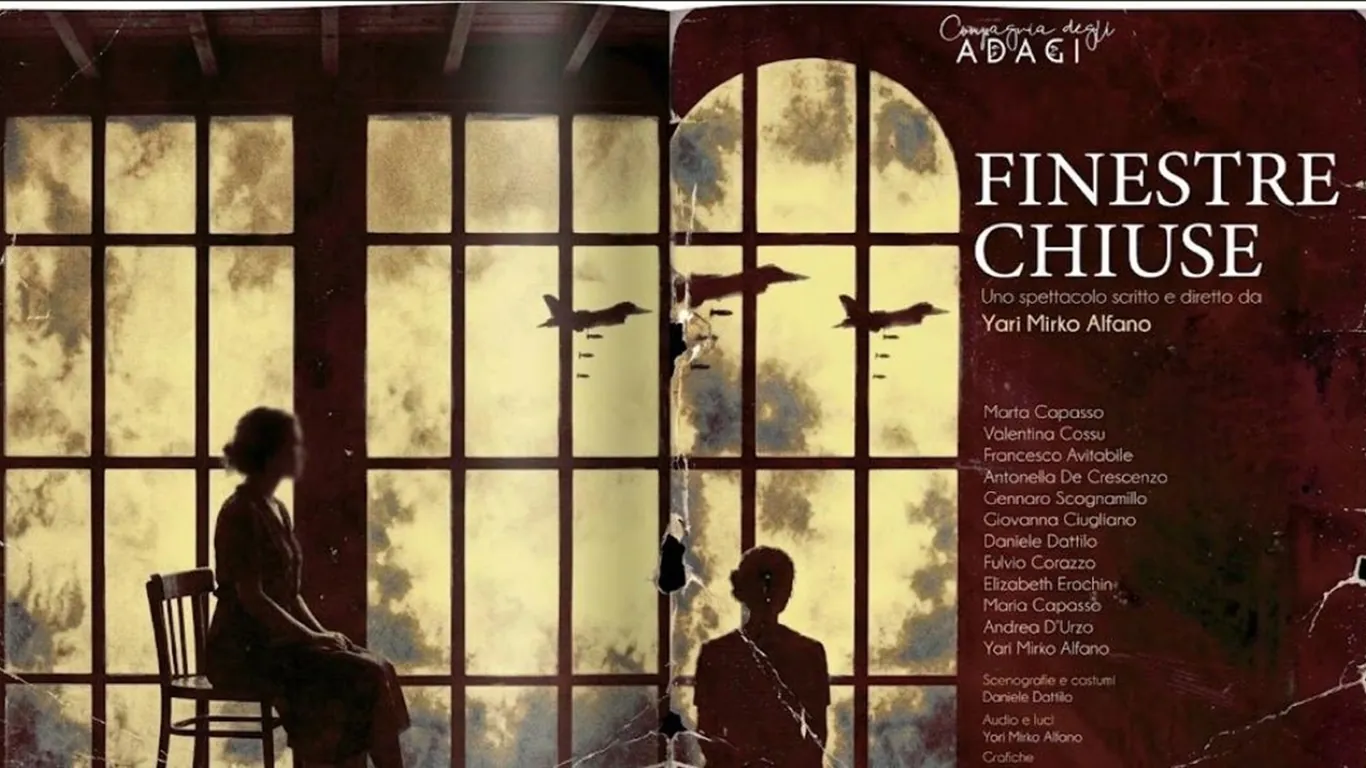 Portici, al Teatro Don Peppe Diana arriva “Finestre chiuse”: mistero e tensione psicologica