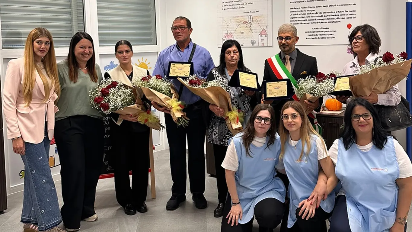 Poggiomarino, inaugurato il primo asilo nido comunale: dedicato alle sorelline vittime della mafia