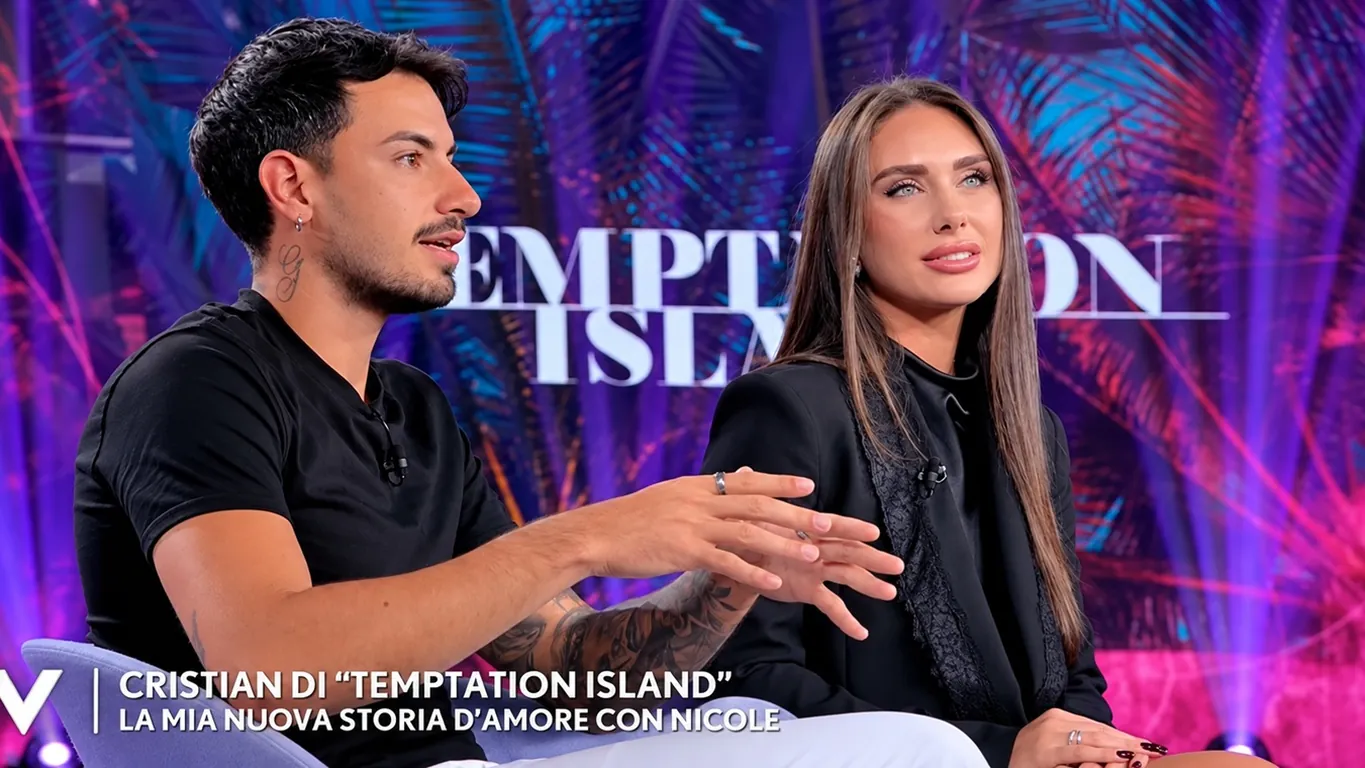 Temptation Island, Cristian Mascolino presenta la fidanzata Nicole a Verissimo: «Ecco come è nato il nostro amore»